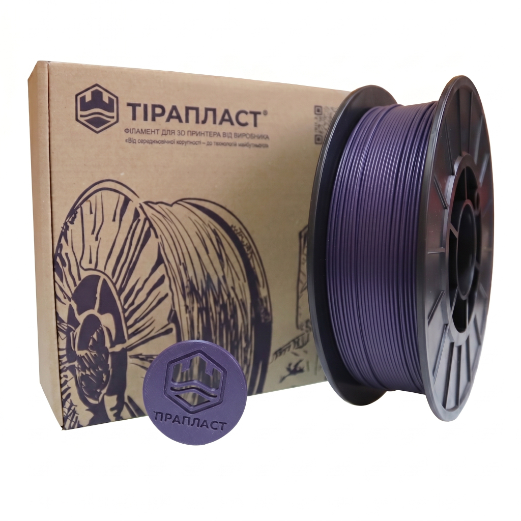 Пластик для 3D-принтера Тірапласт PLA pearl 1.75 мм 0,75кг violet (25288//25270) - фото 1 Пластик для 3D-принтера Тірапласт PLA pearl 1.75 мм 0,75кг violet (25288//25270) - фото 1