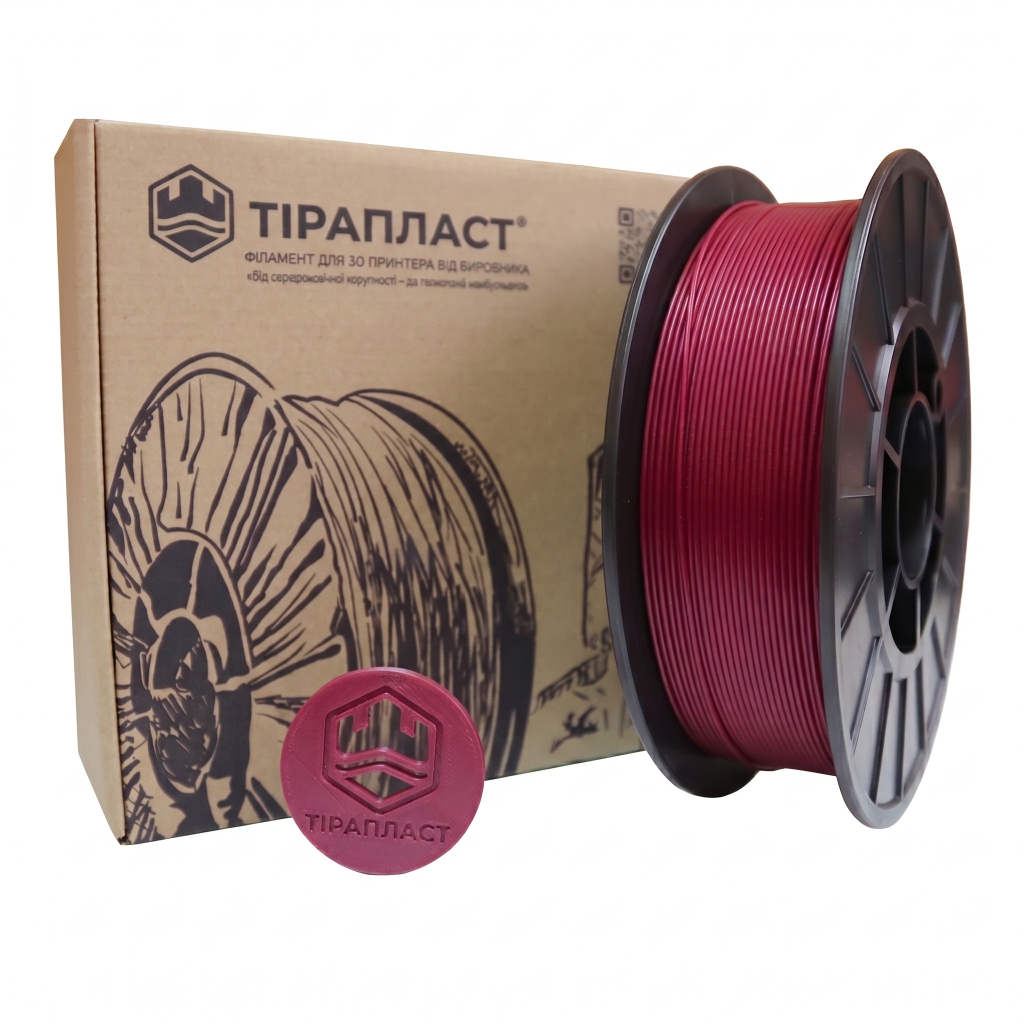 Пластик для 3D-принтера Тірапласт PLA pearl 1.75 мм 0,75кг fuchsia (25289/ 25273) - фото 1 Пластик для 3D-принтера Тірапласт PLA pearl 1.75 мм 0,75кг fuchsia (25289/ 25273) - фото 1
