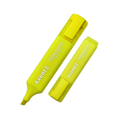 Маркер Axent Highlighter 2537-A, 1-5 мм клиноп. жовтий (2537-08-A) - фото 1