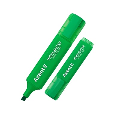 Маркер Axent Highlighter 2537-A, 1-5 мм клиноп. зелений (2537-04-A) - фото 1