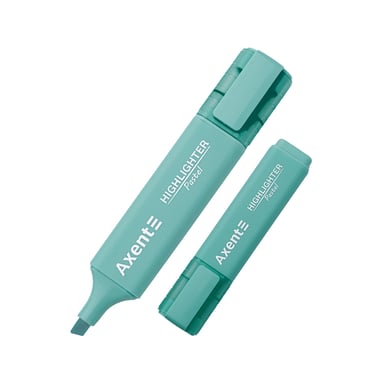 Маркер Axent Highlighter 2537-A, 1-5 мм клиноп. пастель бірюзовий (2537-09-A) - фото 1