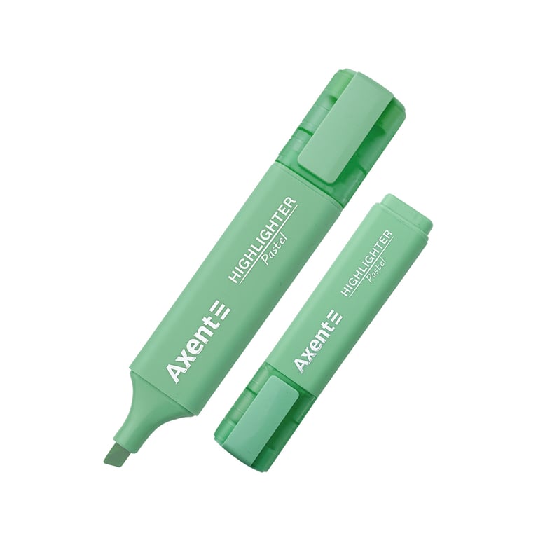 Маркер Axent Highlighter 2537-A, 1-5 мм клиноп. пастель м'ятний (2537-18-A) - фото 1