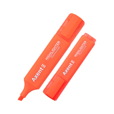 Маркер Axent Highlighter 2537-A, 1-5 мм клиноп. помаранчевий (2537-12-A) - фото 1