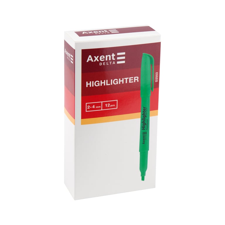 Маркер Axent Highlighter D2503, 2-4 мм клиноп. рожевий (D2503-10) - фото 2