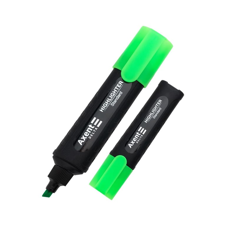Маркер Axent Highlighter Standard D2505, 1-5 мм клиноп. зелений (D2505-04)