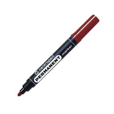 Маркер Centropen Permanent 8566 2,5 мм круглий коричневий (8566/07) - фото 1