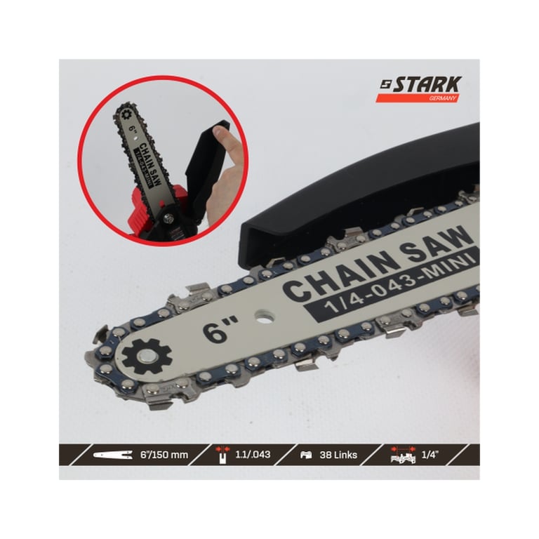 Ланцюгова пила Stark BCS-21015, 21V, 2Ah (310900011) - фото 2
