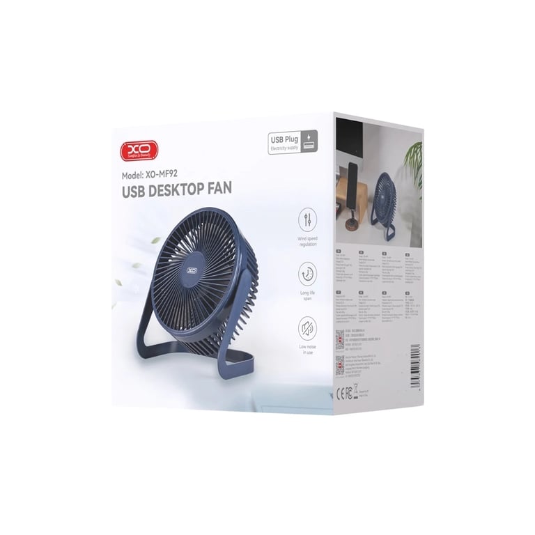 Вентилятор XO Air/fan accum XO 5 Вт MF92 blue (MF92.blue) - фото 2