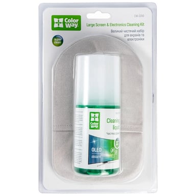 Спрей для очищення ColorWay Screens Cleaning Kit TV/OLED/LED/LCD 200ml + Microfibre (CW-2200) - фото 1