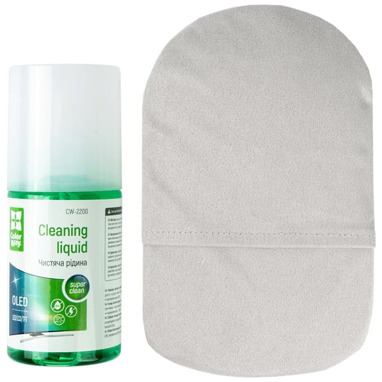 Спрей для очищення ColorWay Screens Cleaning Kit TV/OLED/LED/LCD 200ml + Microfibre (CW-2200) - фото 4