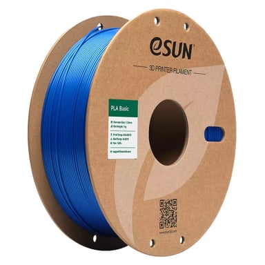 Пластик для 3D-принтера eSUN PLA BASIC 1,75mm 1kg BLUE (PLA-BASIC175U1P1) - фото 1