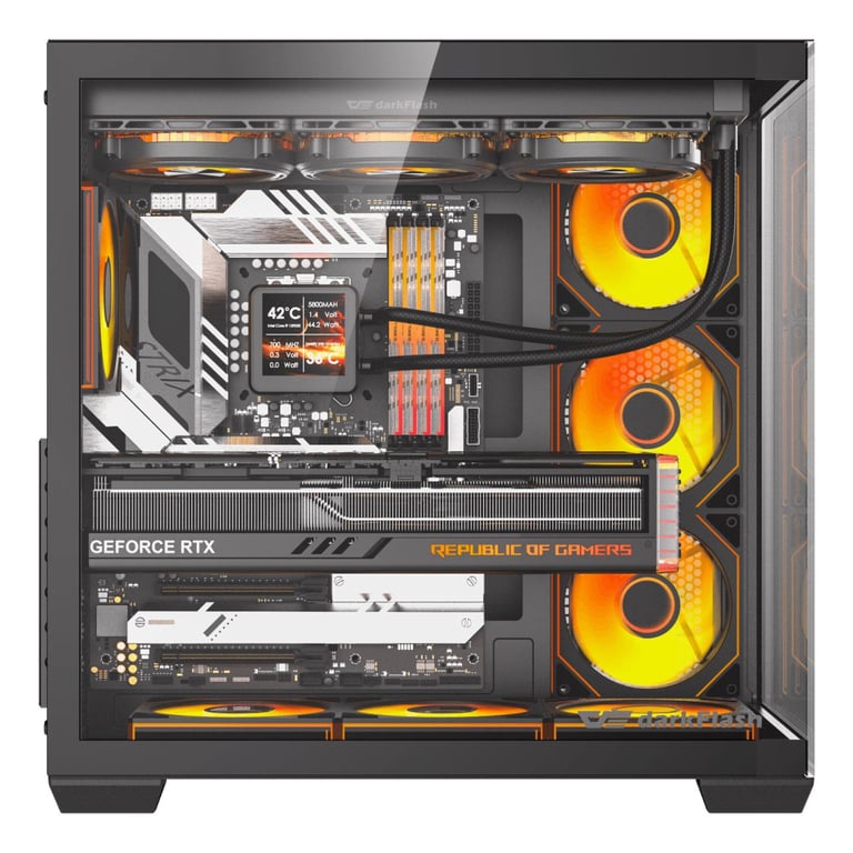 Корпус для ПК DARKFLASH C280 BLACK - фото 3