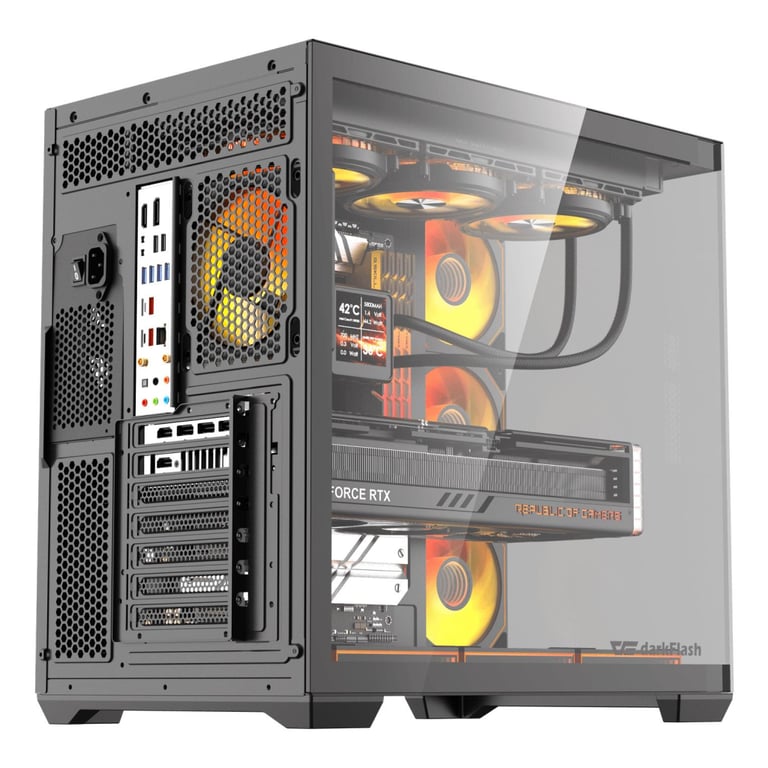 Корпус для ПК DARKFLASH C280 BLACK - фото 7