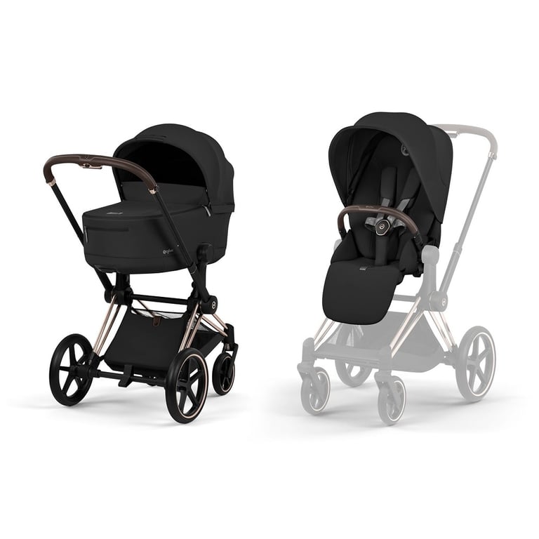 Коляска Cybex Priam 2 в 1 RG Sepia Black COMFORT (526000001) - фото 1