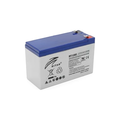 Батарея до ДБЖ Ritar RT1280, 12V 8.0Ah (RT1280 Q12) - фото 1