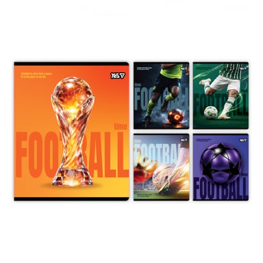 Зошит Yes Football А5 24 аркушів клітинка (768583) - фото 1