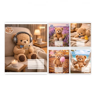 Зошит 1 вересня Bear stories А5 24 аркушів клітинка (768974) - фото 1