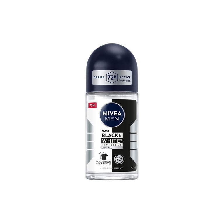 Антиперспірант Nivea MEN Black & White Invisible Original Anti-Transpirant 50 мл (4006000032511) - фото 1