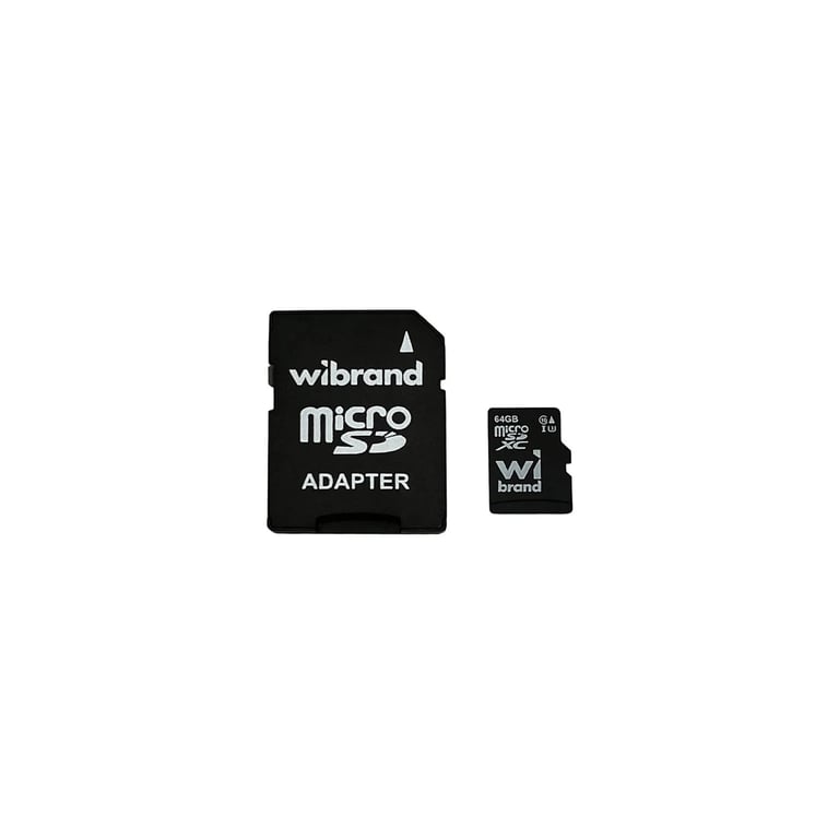 Карта пам’яті Wibrand 64GB mictoSD class 10 UHS-II (U3) V10 Read 80/Write 30 (WICDXU3/64GB-A)
