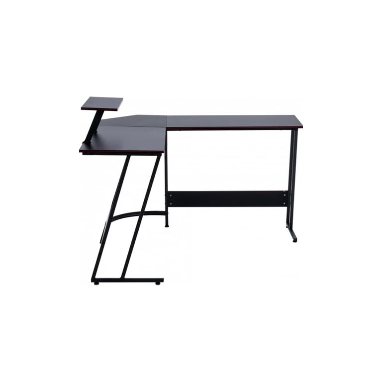 Комп'ютерний стіл GT Racer T-1741 Black (T-1741 (130x130x45x73) Black) - фото 3