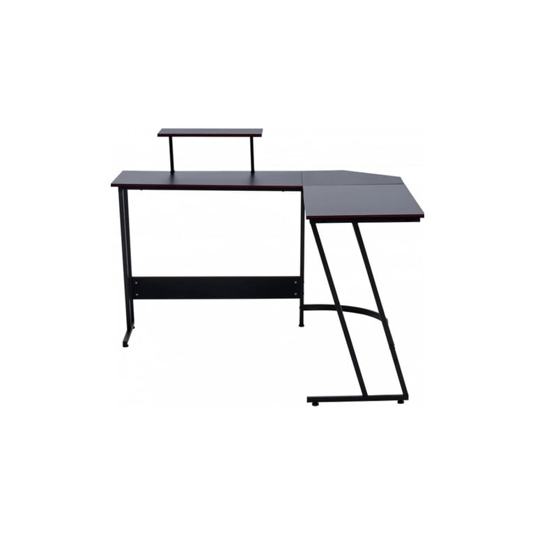 Комп'ютерний стіл GT Racer T-1741 Black (T-1741 (130x130x45x73) Black) - фото 4