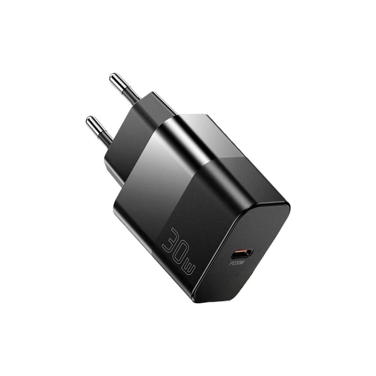 Зарядний пристрій Essager USB-C PD30W + cable USB-C to USB-C 60W black (E30JSB1-SYTT1-T) - фото 3
