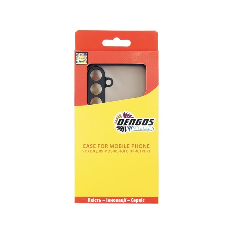 Чохол до мобільного телефона Dengos Case + Cross-body Strap Samsung Galaxy S25 FE Black+Grey (DG-KM-CCRB-28) - фото 4