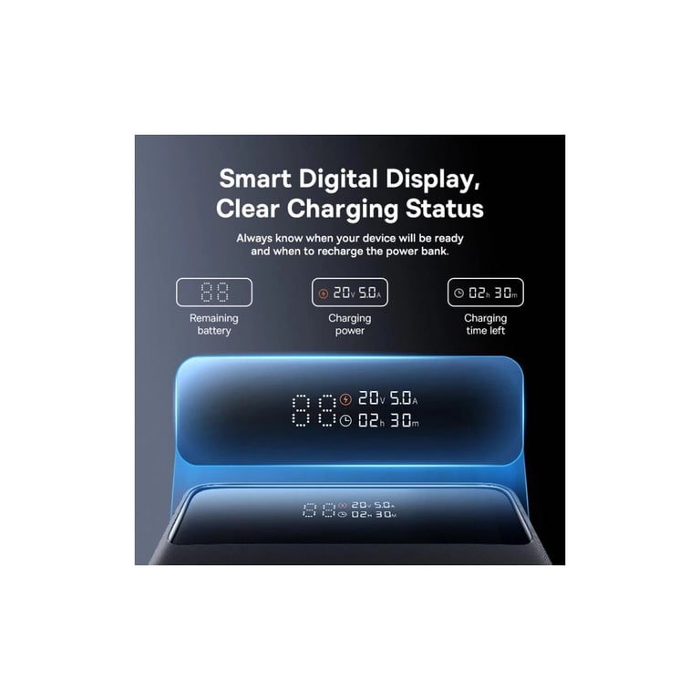 Батарея універсальна Baseus Blade H1 Lite 20000mAh 100W PD QC Black (P10021604123-00) - фото 7