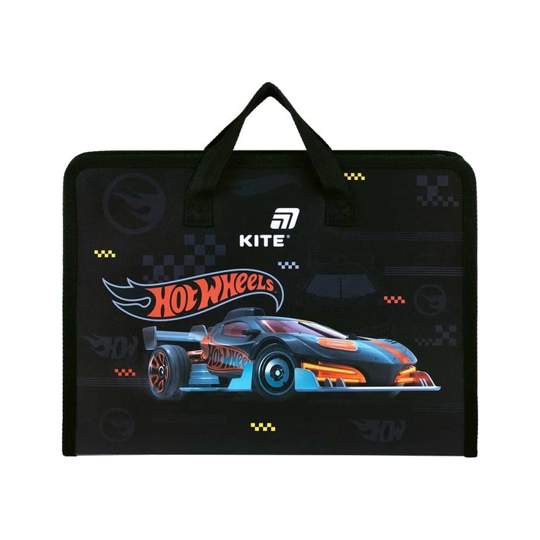 Папка - портфель Kite на блискавці A4 Hot Wheels, 1 відділення (HW26-202) - фото 1