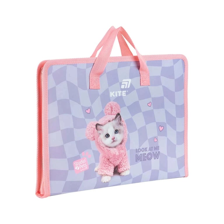 Папка - портфель Kite на блискавці A4 Studio Pets, 1 відділення (SP26-202) - фото 2