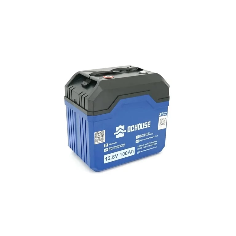 Батарея LiFePo4 Eco-Worthy 12,8V 100Ah, (50/100A) Bluetooth (DC HOUSE-12100B) - фото 2