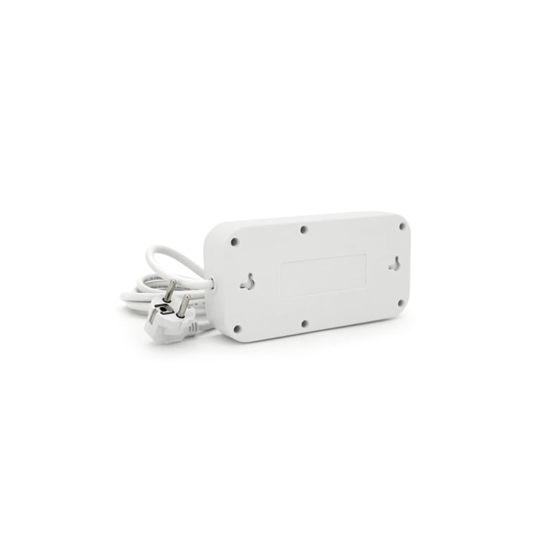 Мережевий фільтр живлення Voltronic F09U, 3 роз EU, 4USB White (F09U-White) - фото 2