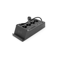 Мережевий фільтр живлення Voltronic G12H, 4 роз, 4USB 3,2А, 2 Type-C, 2м Black (YT-G12H) - фото 3