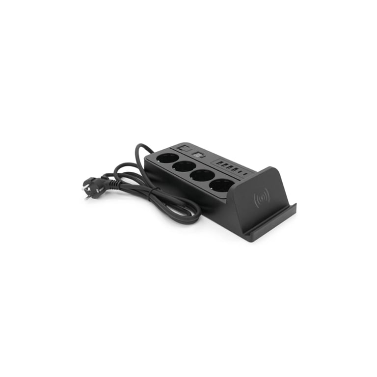 Мережевий фільтр живлення Voltronic G12H, 4 роз, 4USB 3,2А, 2 Type-C, 2м Black (YT-G12H) - фото 4