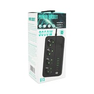 Мережевий фільтр живлення Voltronic G13, 3000W, 4 роз, 4USB 3,2А, 2 Type-C, 2м Black (YT-G13) - фото 5