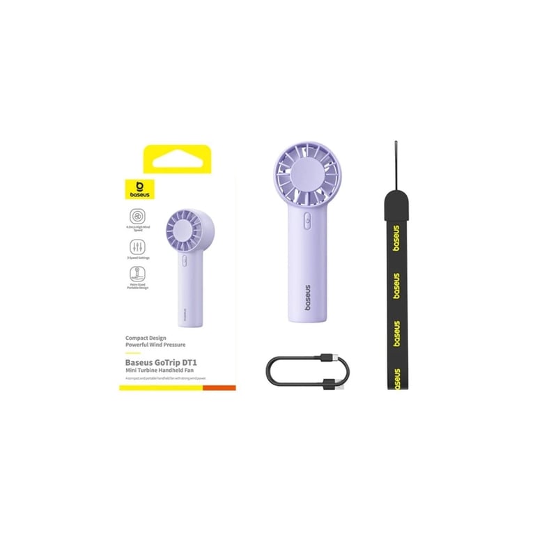 Вентилятор Xiaomi Baseus GoTrip-DT1 Nebula Purple (BASEUS-DT1) - фото 8
