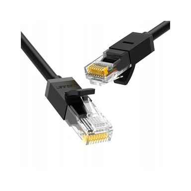 Патч-корд 5м, U/UTP Cat 6 CCA Lan Cable NW102 Black Ugreen (20162) - фото 1