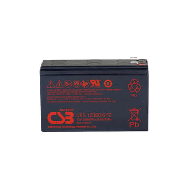Батарея до ДБЖ CSB UPS123606F2/F1 12V 6Ah (UPS123606F2/F1) - фото 1