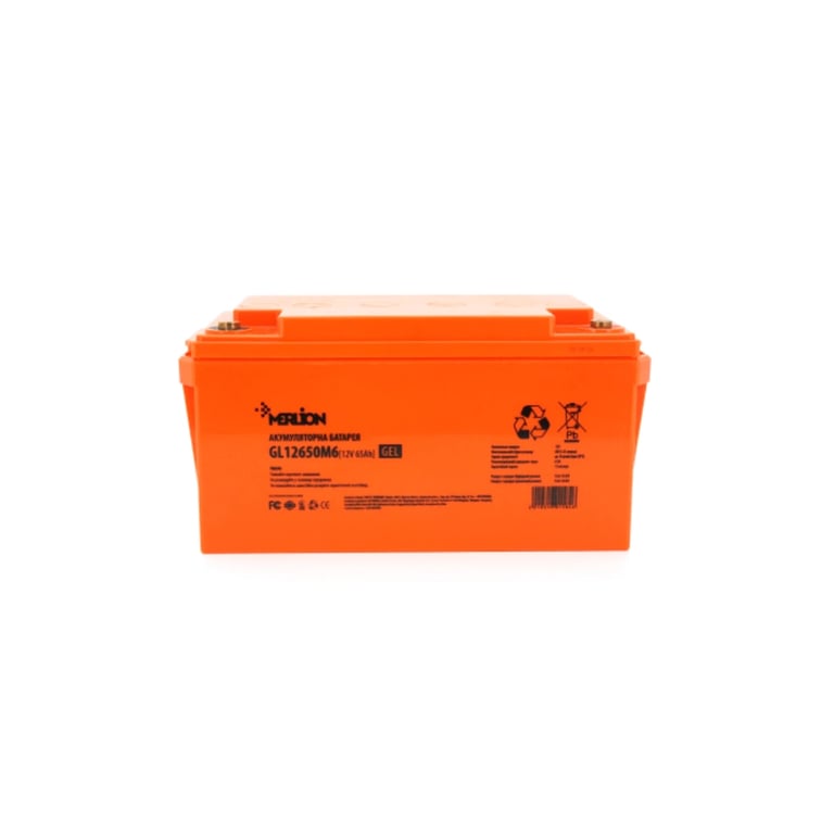 Батарея до ДБЖ Merlion GL12650M6 GEL 12V 65Ah (GL12650M6 GEL) - фото 1