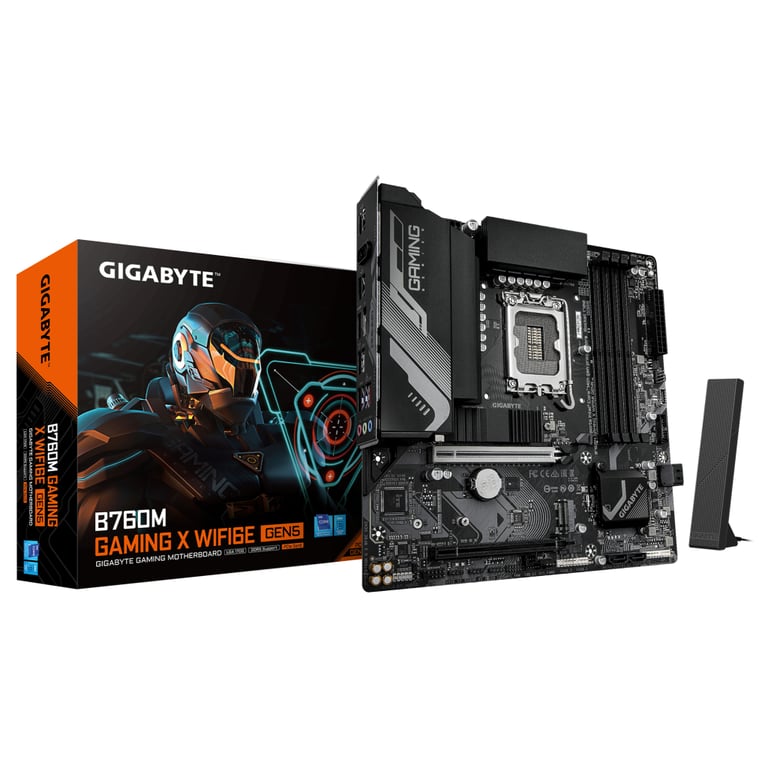 Материнська плата GIGABYTE B760M GAMING X WIFI6E GEN5 (B760M G X WF6E GEN5) - фото 4
