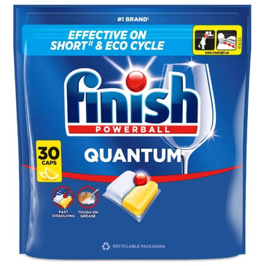 Таблетки для посудомийних машин Finish Quantum Лимон 30 шт. (5908252021048) - фото 1