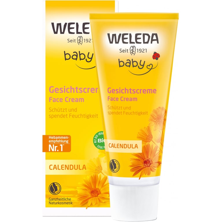 Дитячий крем Weleda Календула дитячий крем для обличчя 50 ml (4001638096614) - фото 1