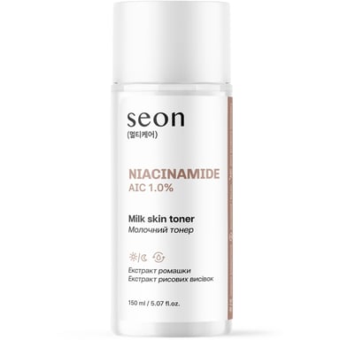 Тонік для обличчя Seon Niacinamide AIC 1.0% Milk Skin Toner 150 мл (4823122904300) - фото 1