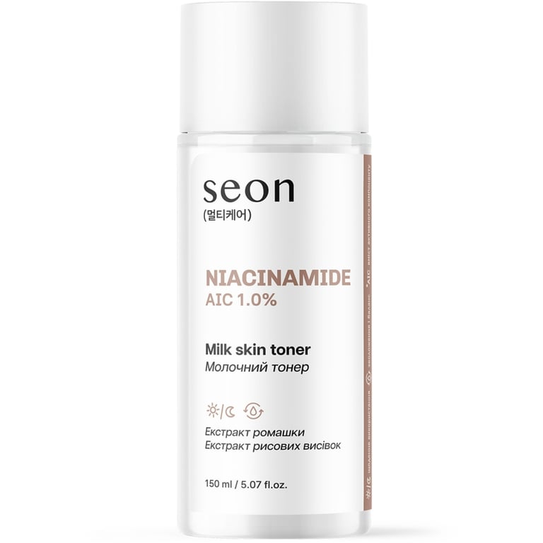 Тонік для обличчя Seon Niacinamide AIC 1.0% Milk Skin Toner 150 мл (4823122904300) - фото 1