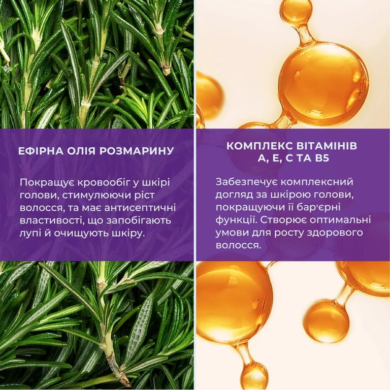 Сироватка для волосся Hydrasence Multi Vitamin Serum 4In1 Розмаринова Для стимуляції росту волосся 50 мл (4823122901132) - фото 4