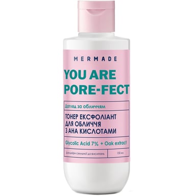 Тонік для обличчя Mermade Glycolic Acid & Oak Extract Ексфоліант З АНА кислотами 150 мл (4823122901316) - фото 1