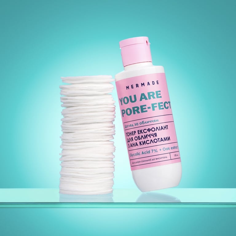 Тонік для обличчя Mermade Glycolic Acid & Oak Extract Ексфоліант З АНА кислотами 150 мл (4823122901316) - фото 6