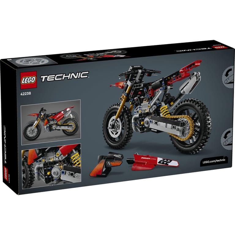 Конструктор LEGO Technic Мотоцикл Ducati Desmo450 MX Factory (42238) - фото 8