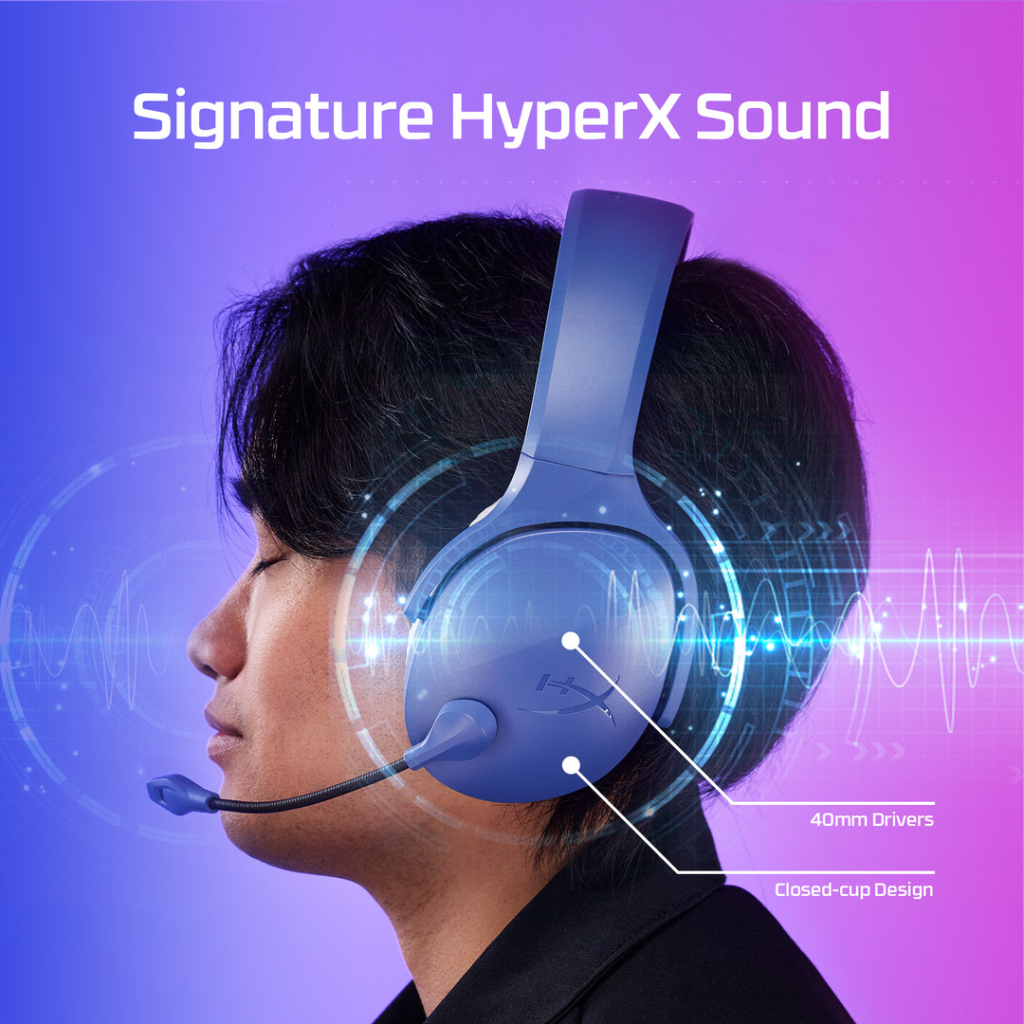 Навушники HyperX Cloud Jet Wireless Black (AJ0T1AA) - фото 2 Навушники HyperX Cloud Jet Wireless Black (AJ0T1AA) - фото 2