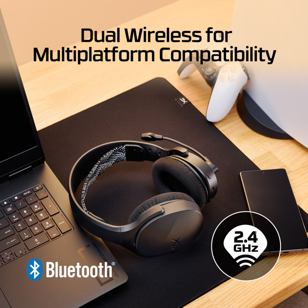 Навушники HyperX Cloud Jet Wireless Black (AJ0T1AA) - фото 3 Навушники HyperX Cloud Jet Wireless Black (AJ0T1AA) - фото 3